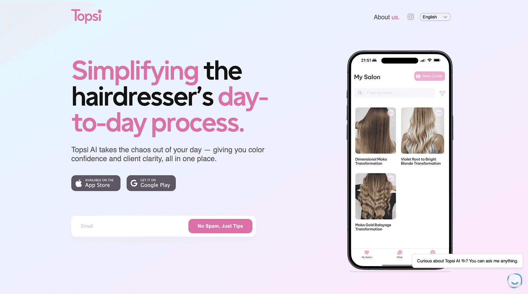 Topsi.ai project screenshot